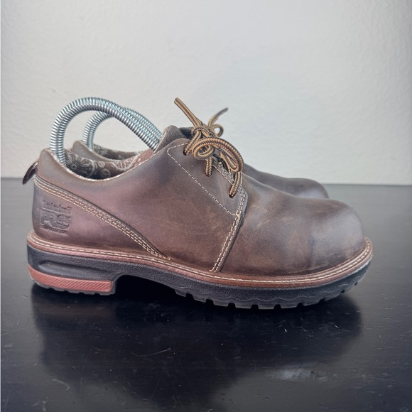 Size 6.5 Women’s Timberland PRO Hightower Oxford Composite Toe Industrial Boots - Picture 1 of 9